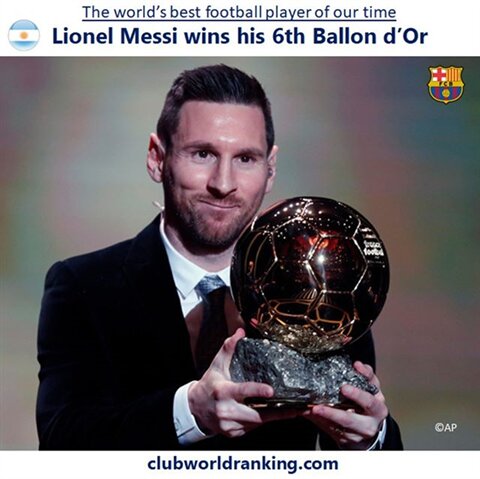 No player has ever won 6 Ballons d